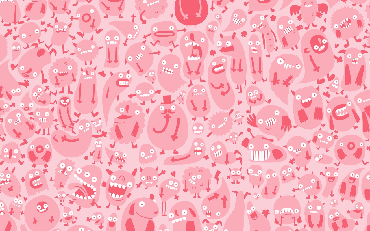 pink monster pattern