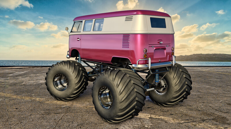 Pink Monster Van