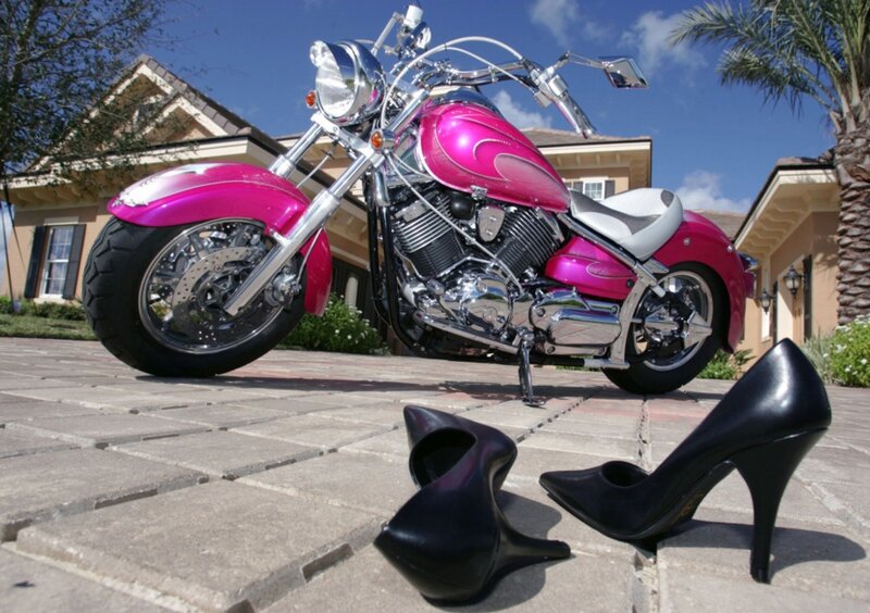 Pink Motorcycle and Shoes
