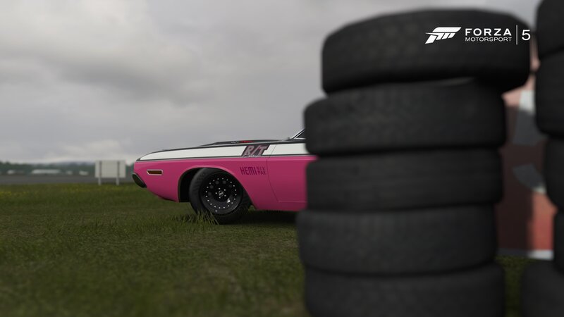 Pink Muscle Car — Calm, 3d Render, Tires