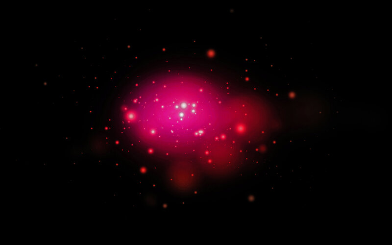pink nebula in space