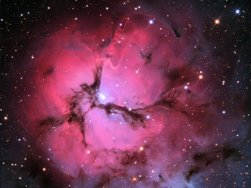 Pink Nebula in Space — Cosmic