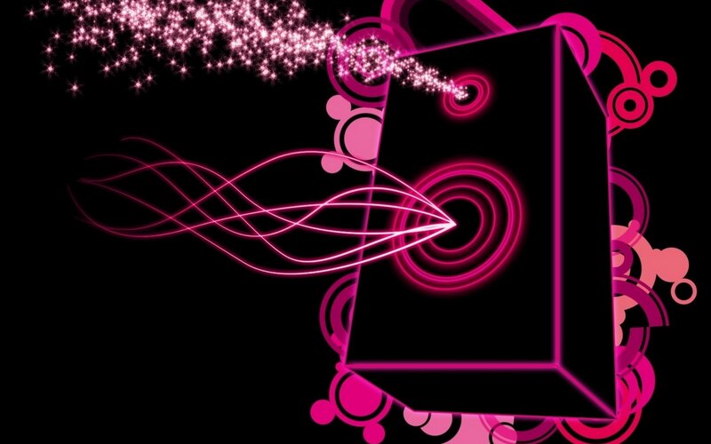 pink neon abstract design