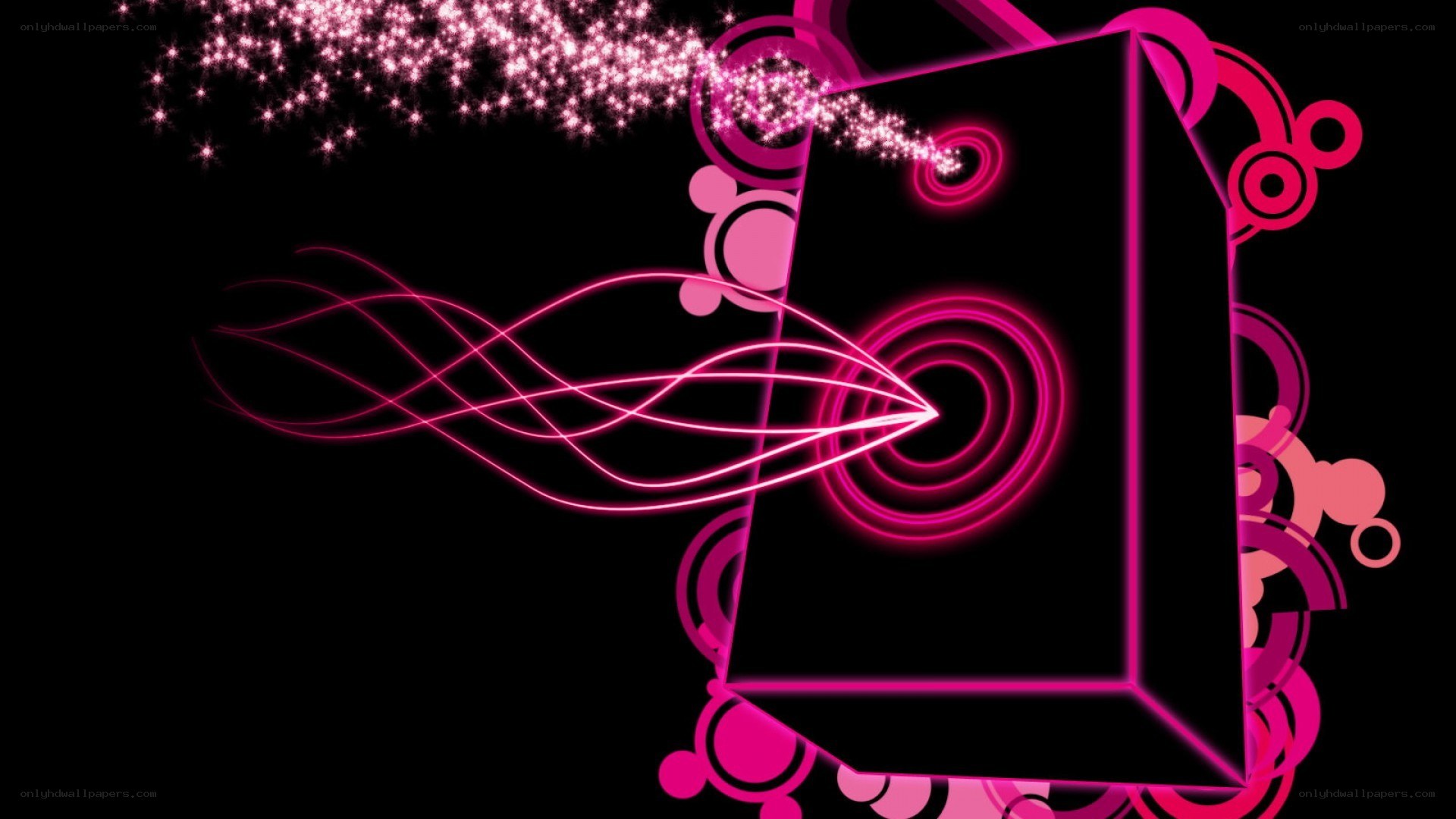 pink neon abstract design