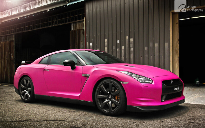 Pink Nissan GT-R Car