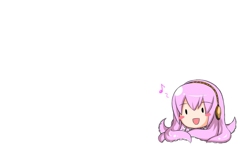 pink octopus girl with headphones