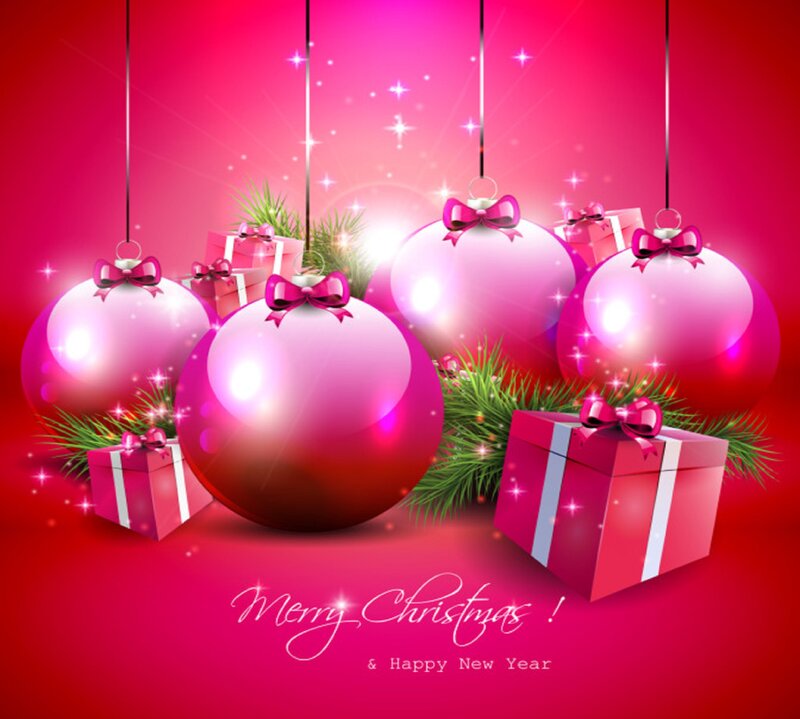 Pink Ornaments and Gifts — Red
