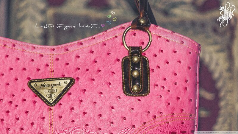 Pink Ostrich Leather Purse