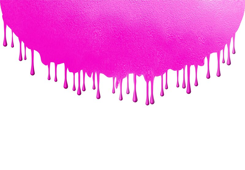 pink paint dripping