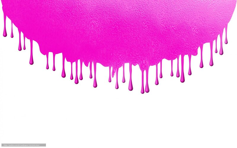 pink paint dripping