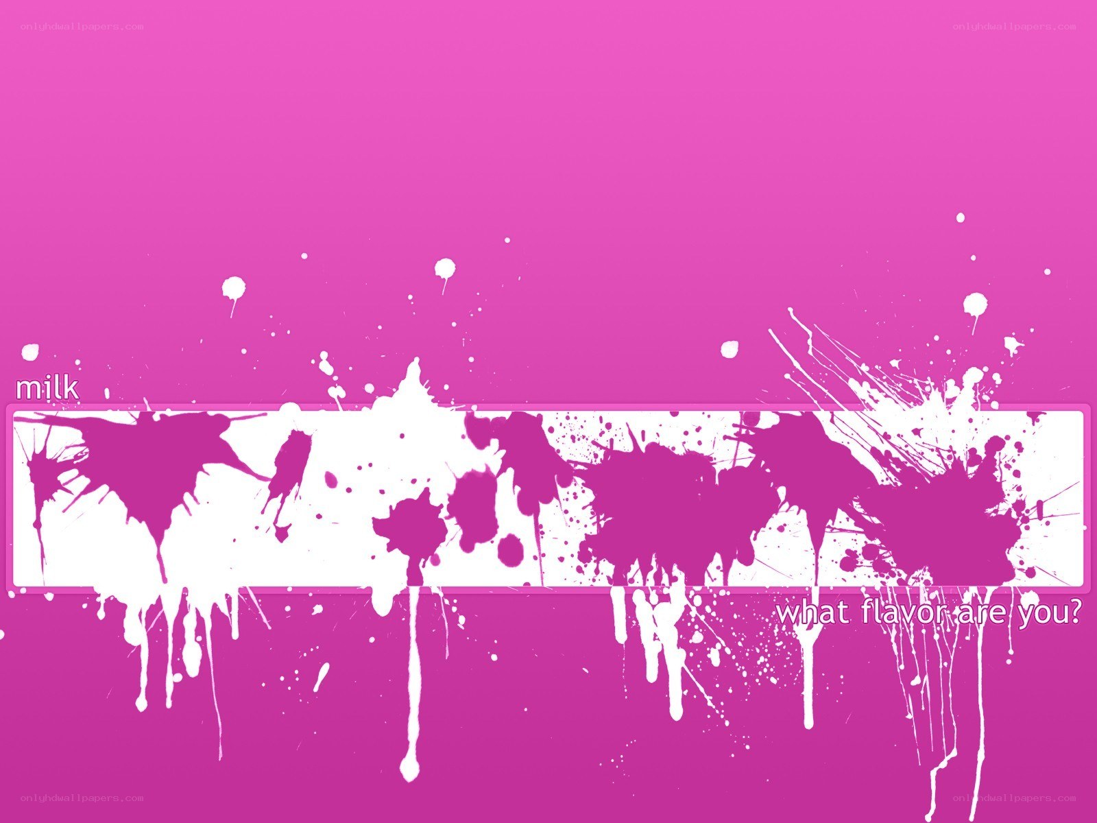 pink paint splatter design