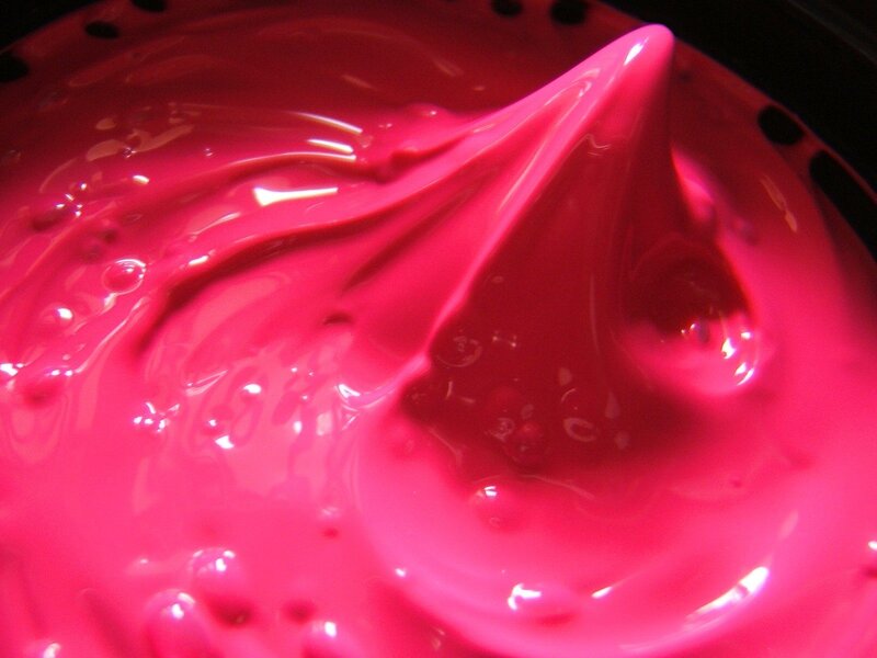 pink paint swirl