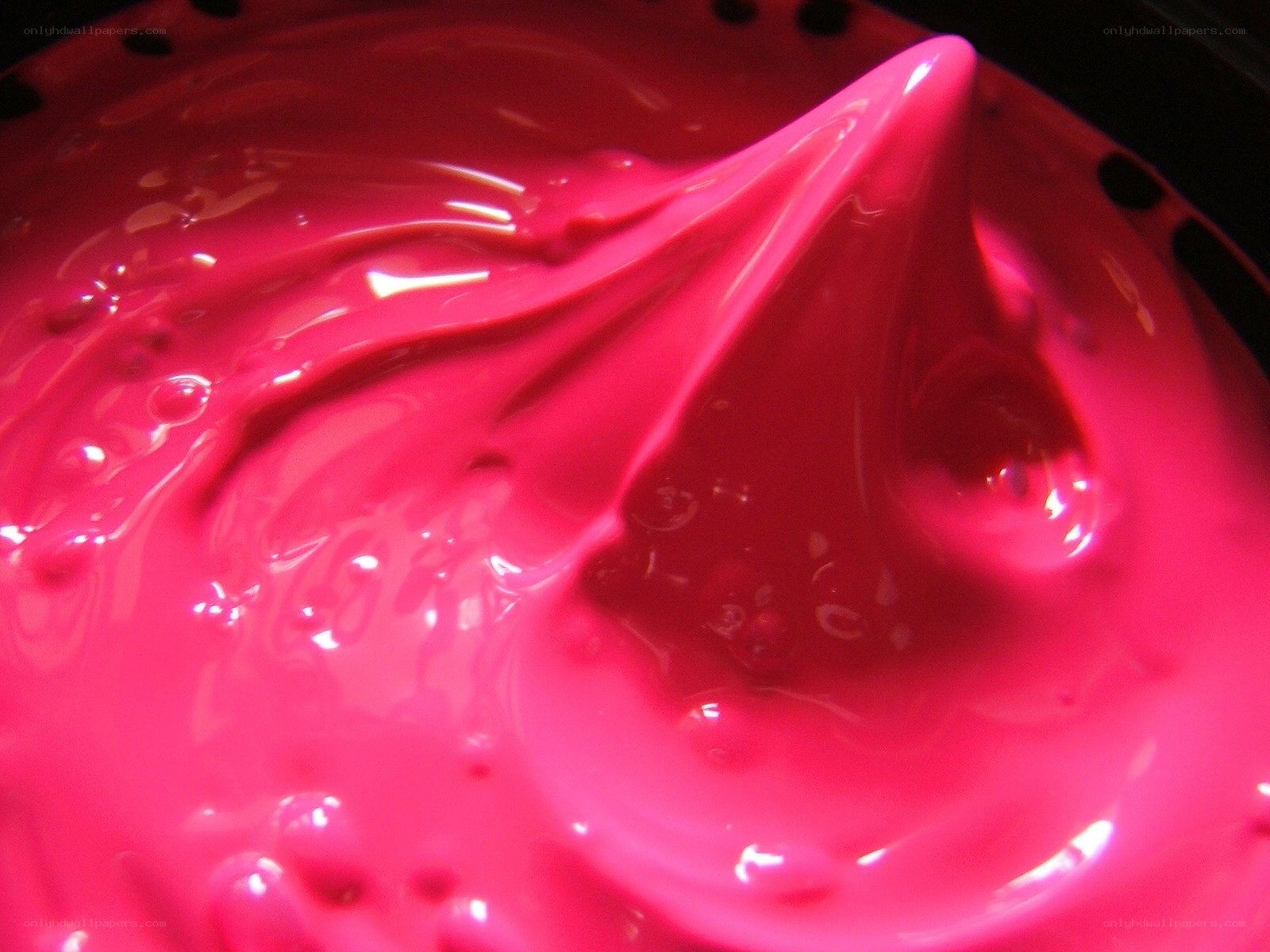 pink paint swirl
