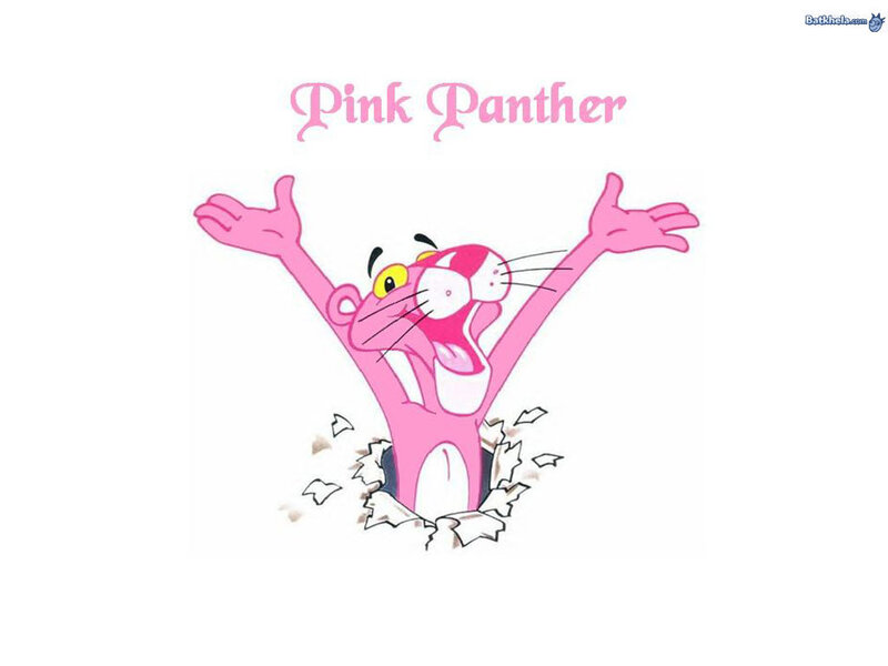 Pink Panther bursting through