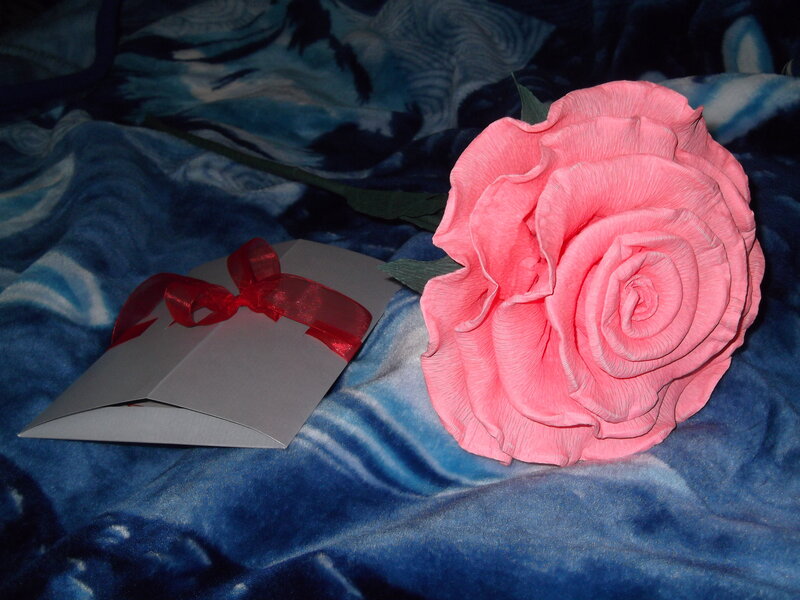 Pink Paper Rose