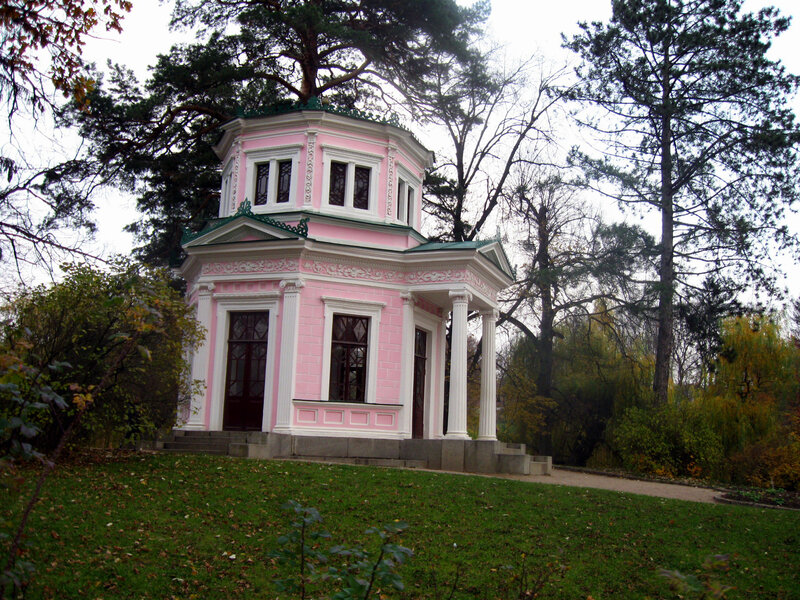 Pink Pavilion in Park