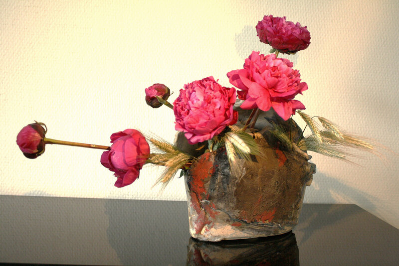 Pink Peonies in Vase — Calm, Afternoon