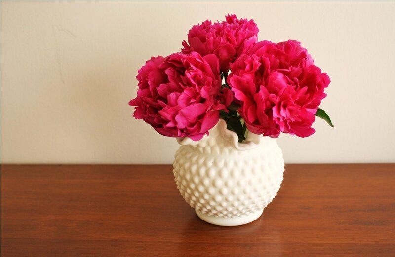 Pink Peonies in Vase — Calm, Photograph
