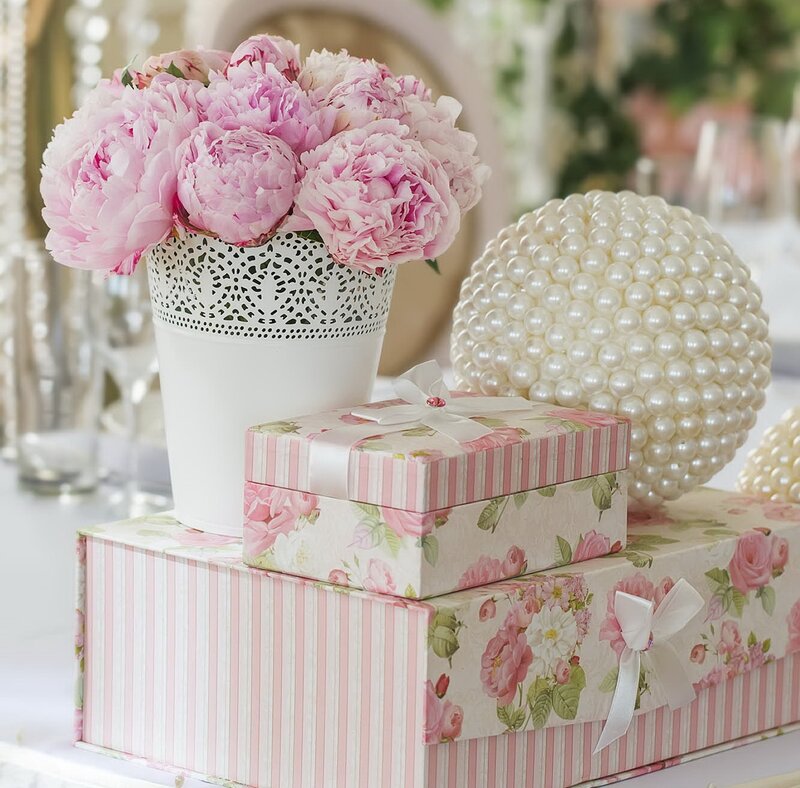 Pink Peonies in Vase — Elegant, Photograph