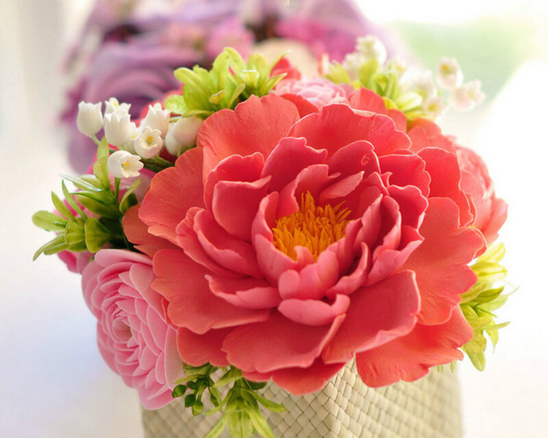 Pink Peony Bouquet — Serene, Afternoon
