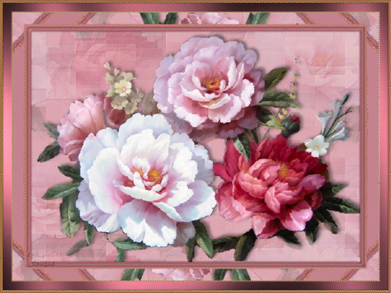 Pink Peony Floral Arrangement
