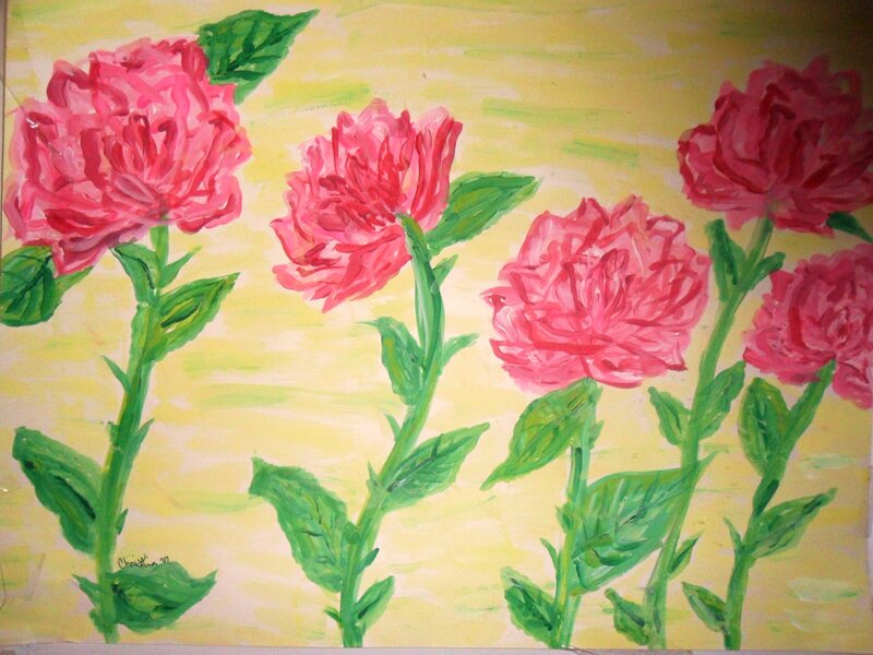 Pink Peony Flowers — Calm