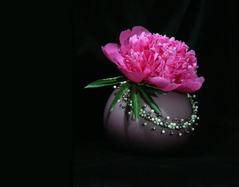 Pink Peony in Vase