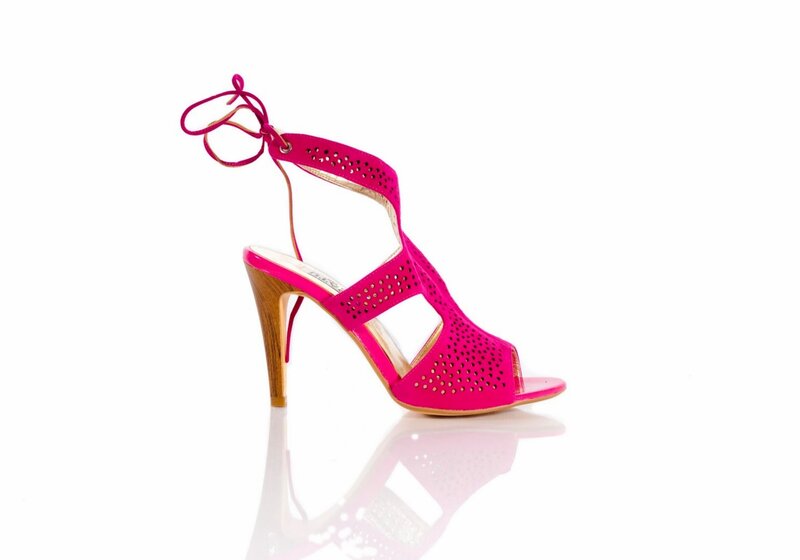 Pink Perforated Sandal
