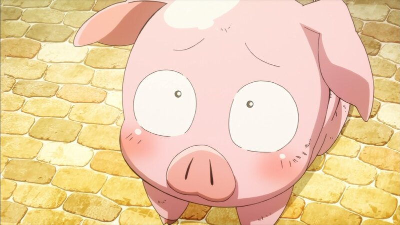 Pink Pig Character