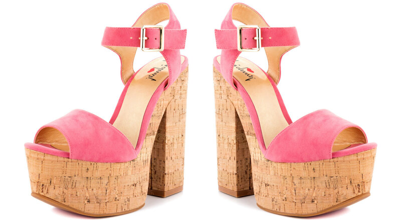 Pink Platform Sandals