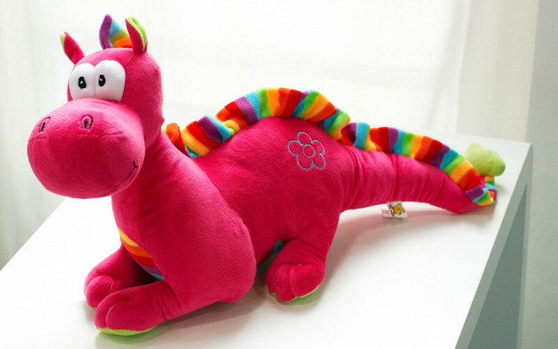 Pink Plush Dragon