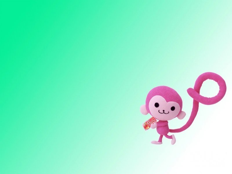 Pink Plush Monkey