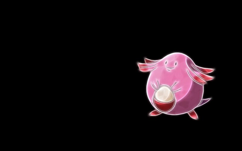 Pink Pokémon with glowing outline