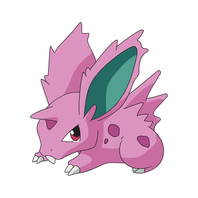 Pink Pokémon with green ear