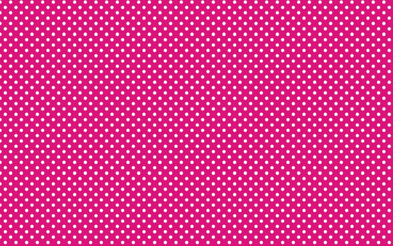 Pink Polka Dot Pattern — Magenta