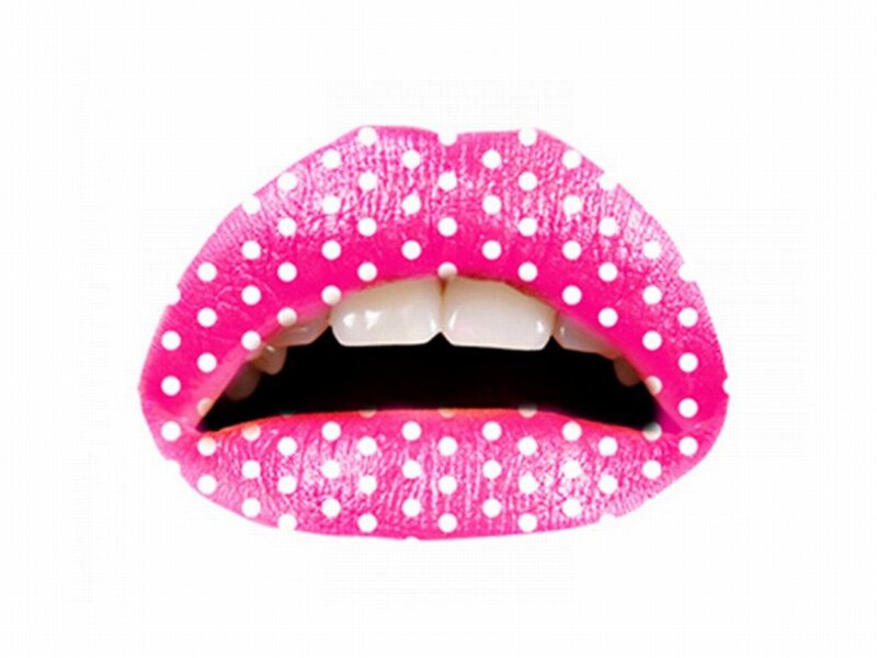Pink Polka-dotted Lips