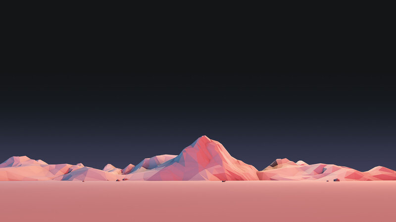 Pink Polygonal Mountains