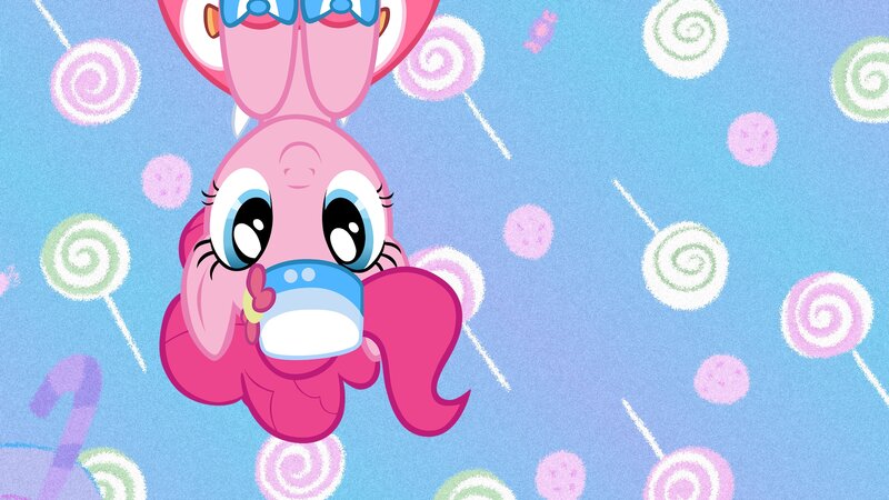 Pink Pony Character — Blue
