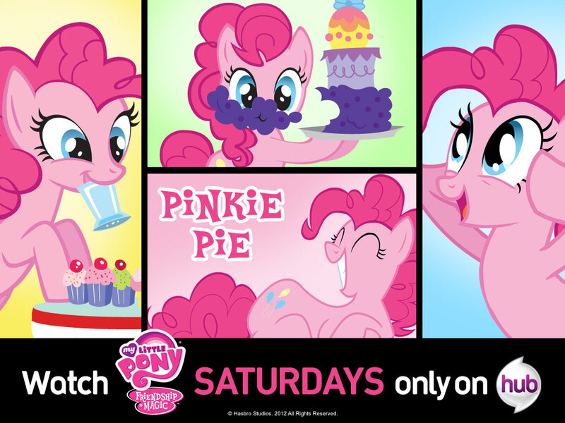 Pink Pony Character — Cheerful