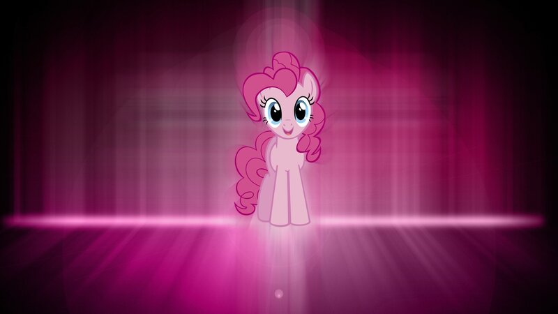 Pink Pony Character — Dramatic, Digital Art, Light Beams
