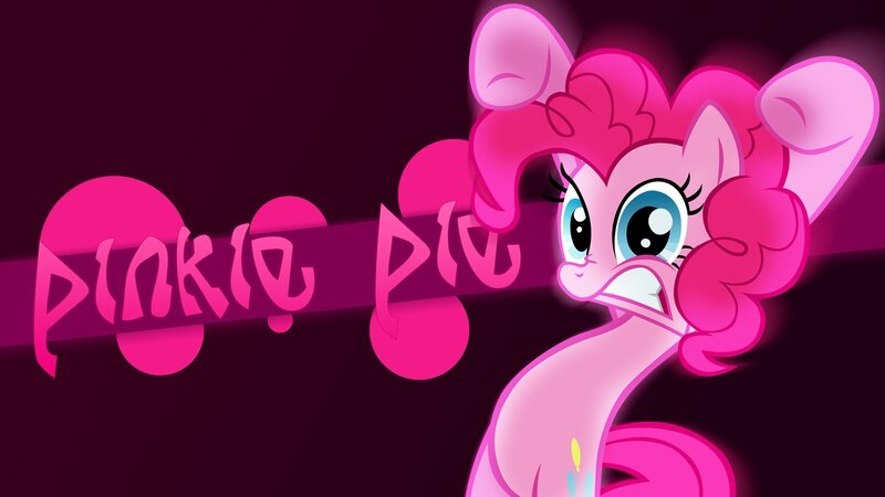 Pink Pony Character — Dramatic, Digital Art, Text, Purple