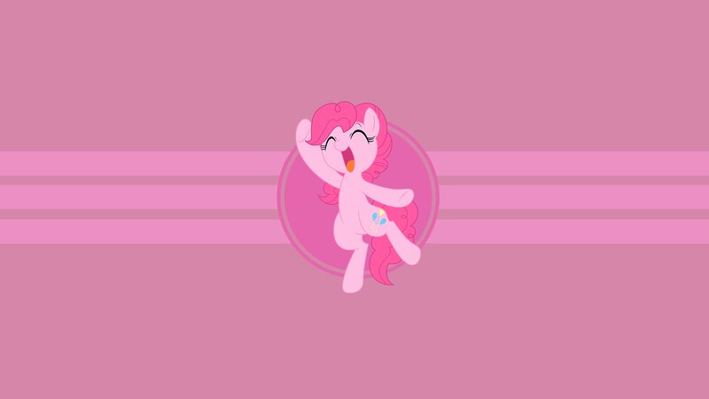 Pink Pony Character — Playful, Digital Art, Circle