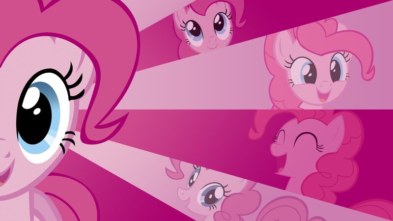 Pink Pony Character — Playful, Digital Art, Eyes, Smile, Hair