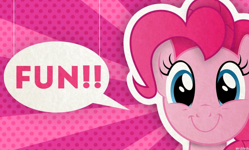 Pink Pony Character — Playful, Digital Art, Speech Bubble