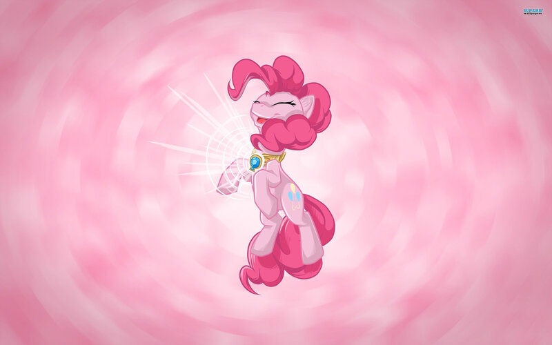 Pink Pony Character — Playful, Digital Art, Spinning Background