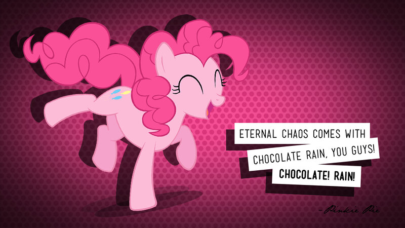 Pink Pony Character — Playful, Digital Art, Text, Clouds