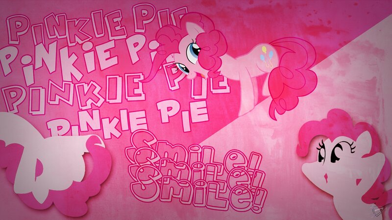 Pink Pony Character — Playful, Digital Art, Text