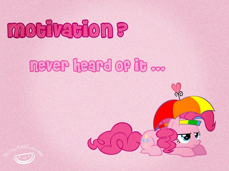 Pink Pony Character — Playful, Digital Art, Text, Umbrella