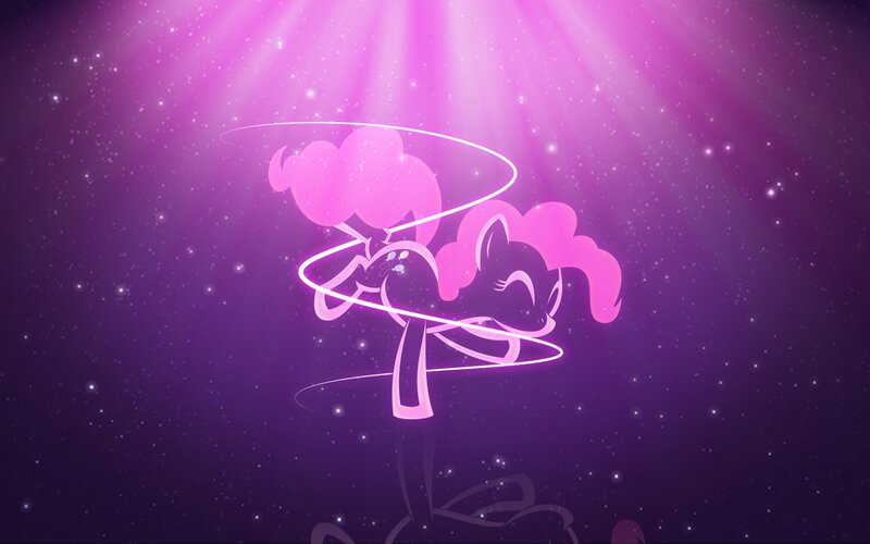 Pink Pony Silhouette — Purple