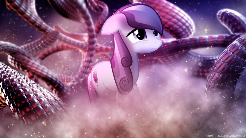 Pink Pony Surrounded by Tentacles